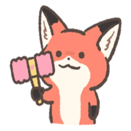 🔨 Стикер «RedFox» для Telegram