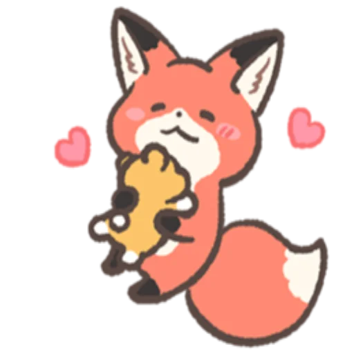 ❤️ Стикер «RedFox» для Telegram