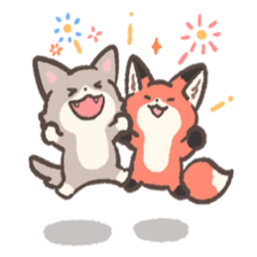 🥳 Стикер «RedFox» для Telegram