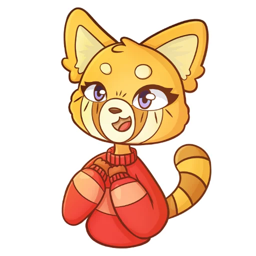 Стикерпак Red Panda Toffee для Telegram — скачать