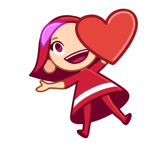 ❤️ Стикер «Red Riding Hood» для Telegram