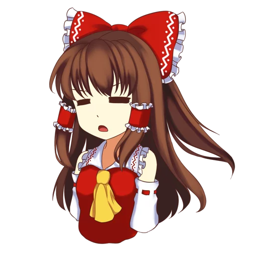 😑 Стикер «Hakurei Reimu» для Telegram