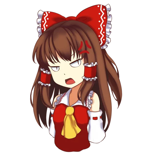😡 Стикер «Hakurei Reimu» для Telegram