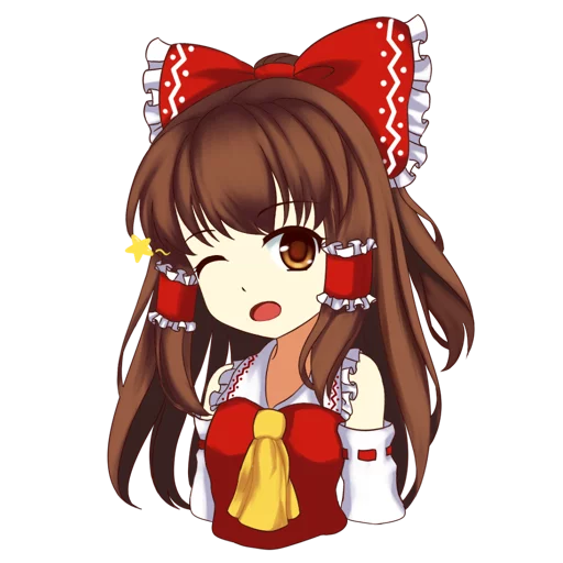 😜 Стикер «Hakurei Reimu» для Telegram