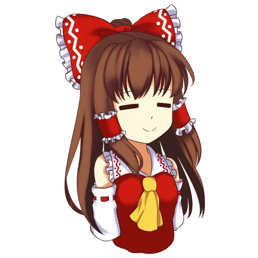 😚 Стикер «Hakurei Reimu» для Telegram