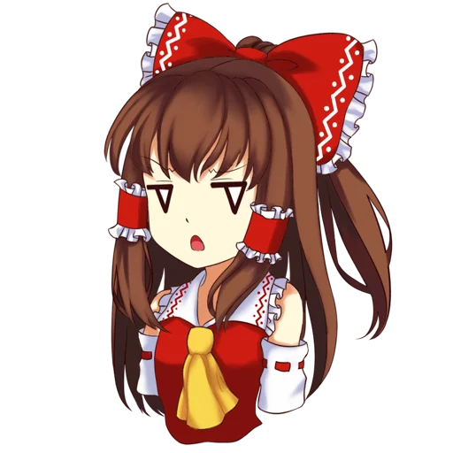 😟 Стикер «Hakurei Reimu» для Telegram