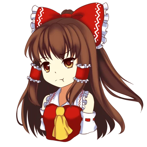 😕 Стикер «Hakurei Reimu» для Telegram