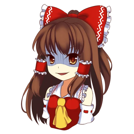 😈 Стикер «Hakurei Reimu» для Telegram
