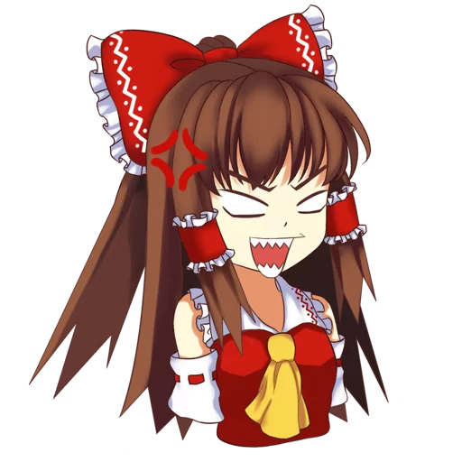 😡 Стикер «Hakurei Reimu» для Telegram