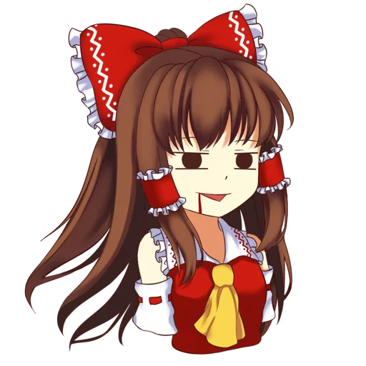 😨 Стикер «Hakurei Reimu» для Telegram