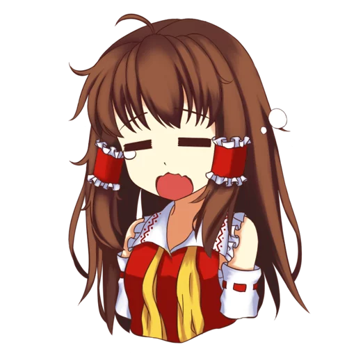 😪 Стикер «Hakurei Reimu» для Telegram