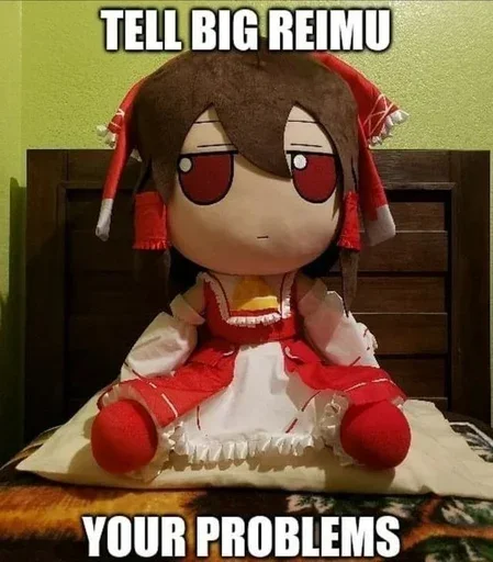 🀄 Стикер «Reimu» для Telegram