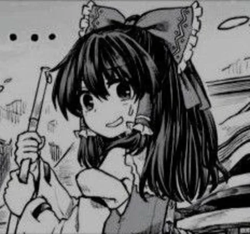 🀄 Стикер «Reimu» для Telegram