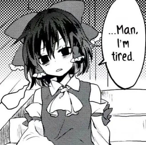 🀄 Стикер «Reimu» для Telegram