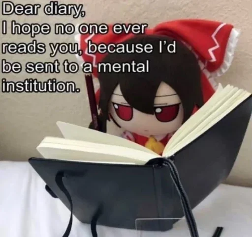 🀄 Стикер «Reimu» для Telegram