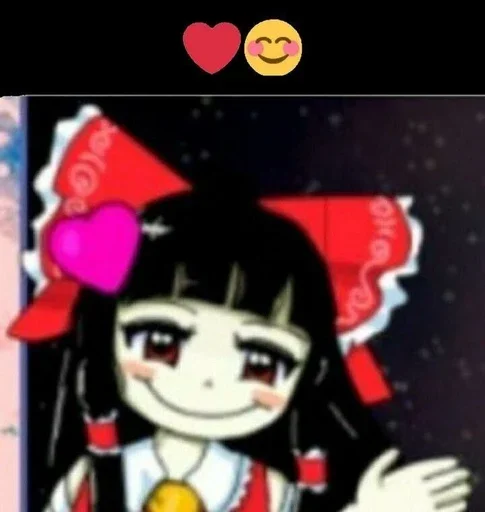 🀄 Стикер «Reimu» для Telegram