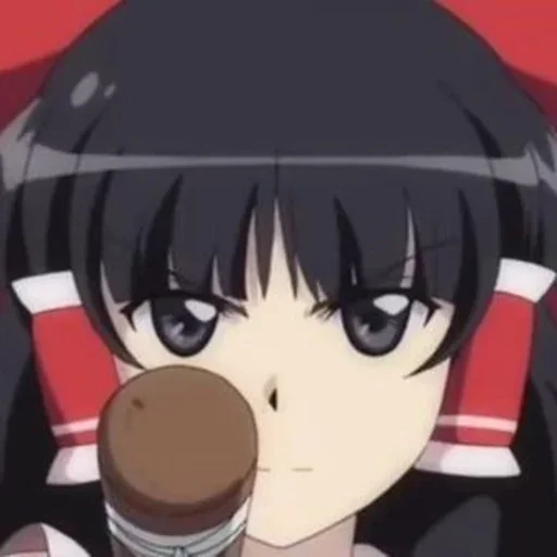 🀄 Стикер «Reimu» для Telegram