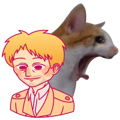 🥲 Стикер «Reiner Braun Райнер Браун (cr. Nazaltam)» для Telegram