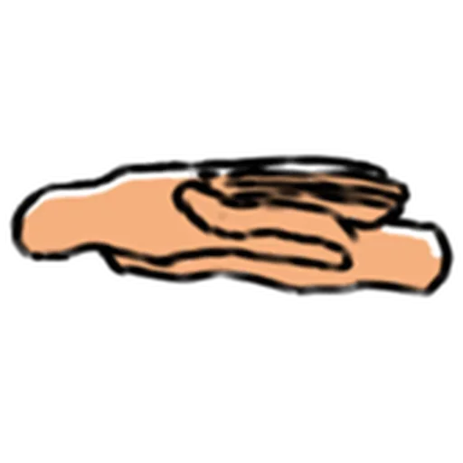 😐 Стикер «Nakaji hand» для Telegram