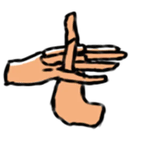 😱 Стикер «Nakaji hand» для Telegram