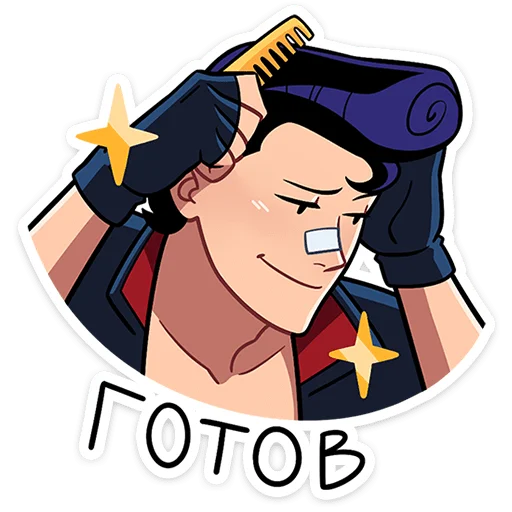 ⭐ Стикер «Рёко и Кента» для Telegram