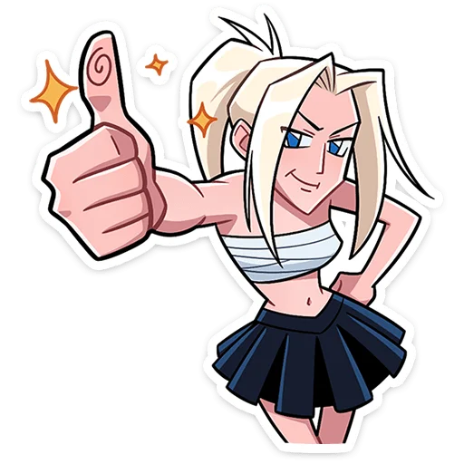 ⭐ Стикер «Рёко и Кента» для Telegram