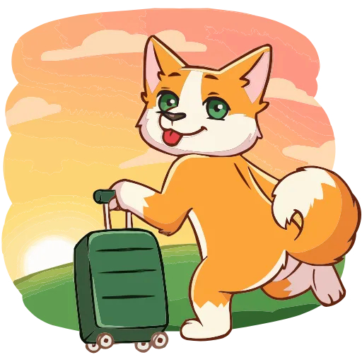 🧳 Эмодзи «Миксик и жиза» для Telegram