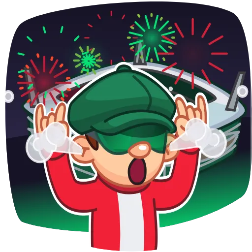 Стикер ««Рельс». Маскот» для Telegram