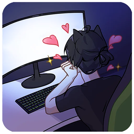 🥰 Стикер «Рен 2.0 - без надписей» для Telegram
