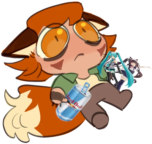 🦊 Стикер «Лисий фембойчик» для Telegram