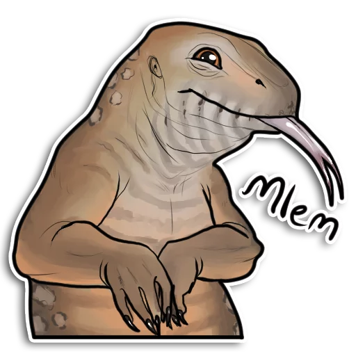Стикерпак Reptiles для Telegram — скачать