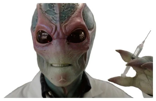 💉 Стикер «Resident Alien v2» для Telegram
