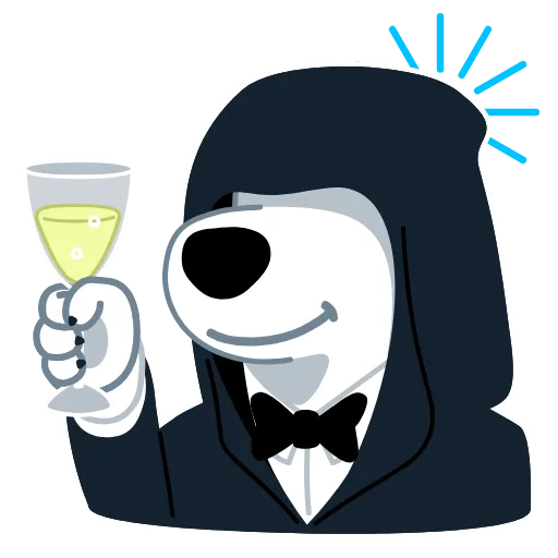 🥳 Стикер «Resistance Dog» для Telegram