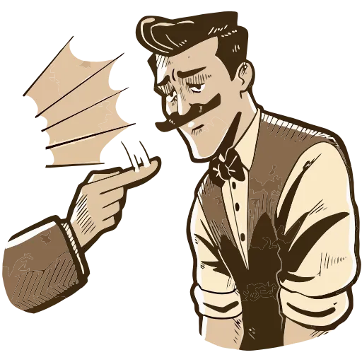 🙂 Эмодзи «Ретроджентльмен» для Telegram