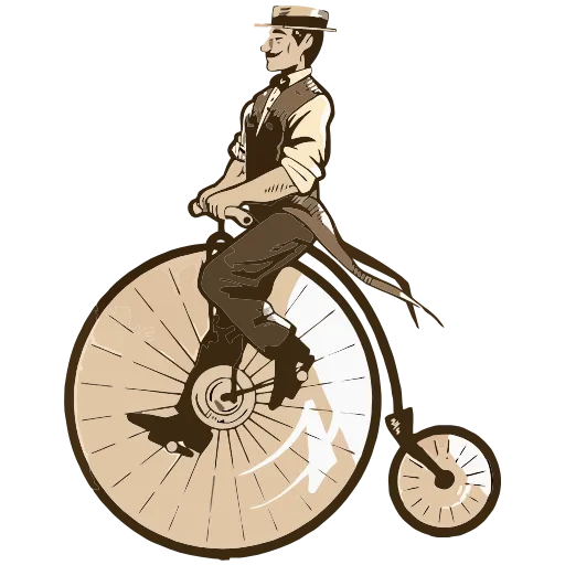 🚲 Эмодзи «Ретроджентльмен» для Telegram