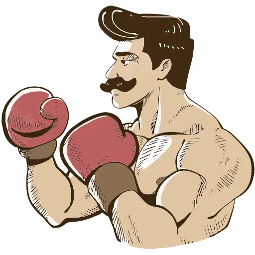 🥊 Эмодзи «Ретроджентльмен» для Telegram