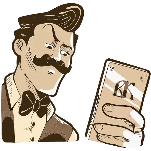 📱 Эмодзи «Ретроджентльмен» для Telegram