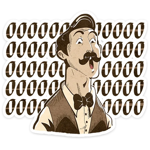 ⭐ Стикер «Ретроджентльмен» для Telegram