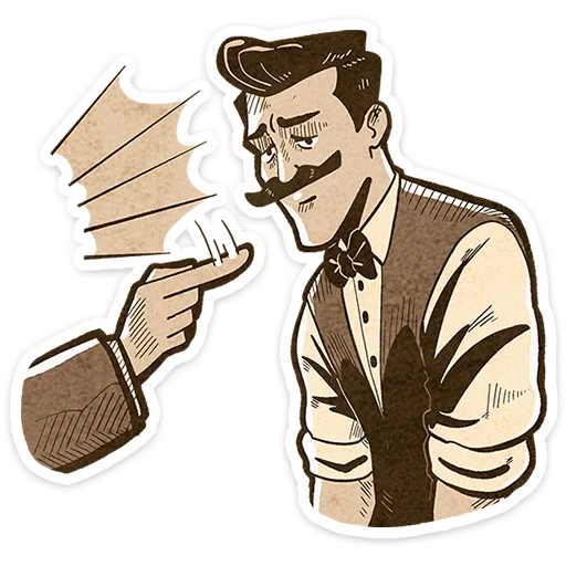 ⭐ Стикер «Ретроджентльмен» для Telegram