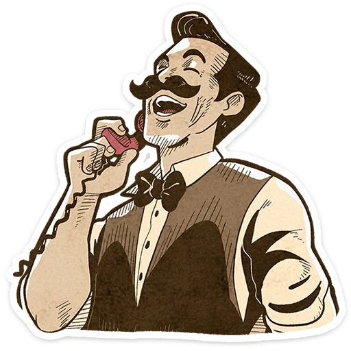 ⭐ Стикер «Ретроджентльмен» для Telegram