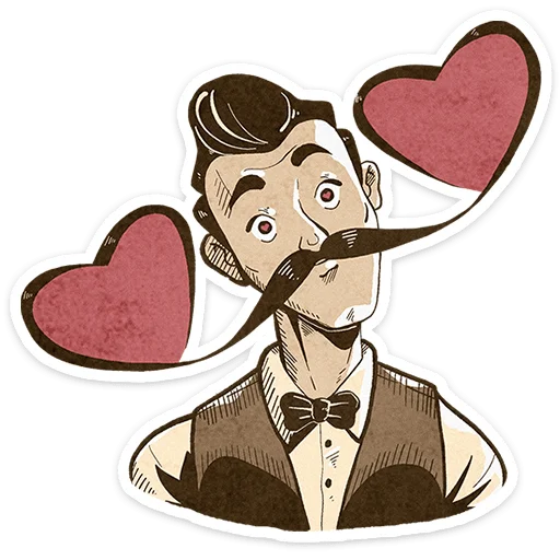 ⭐ Стикер «Ретроджентльмен» для Telegram