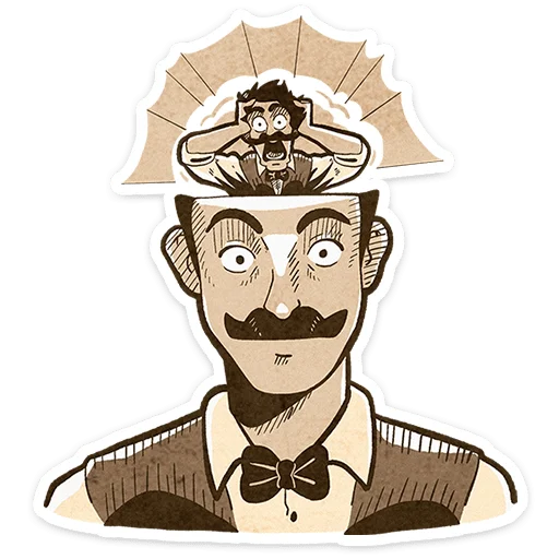 ⭐ Стикер «Ретроджентльмен» для Telegram