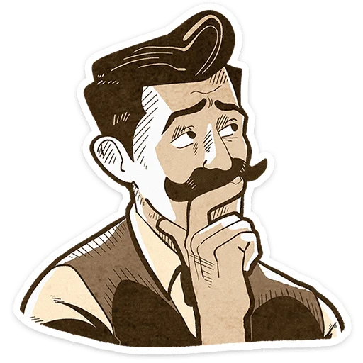 ⭐ Стикер «Ретроджентльмен» для Telegram