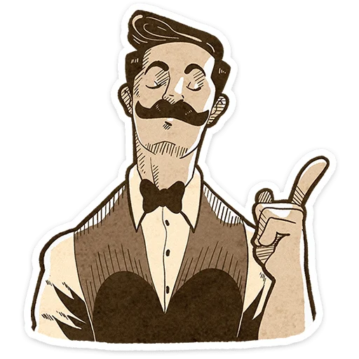 ⭐ Стикер «Ретроджентльмен» для Telegram
