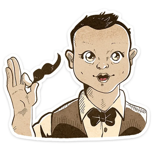 ⭐ Стикер «Ретроджентльмен» для Telegram