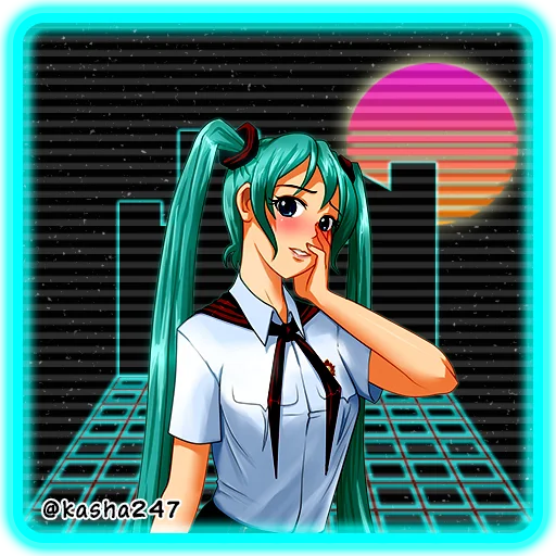 😍 Стикер «Retro Everlasting Summer Бесконечное лето» для Telegram