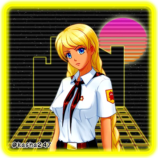 😠 Стикер «Retro Everlasting Summer Бесконечное лето» для Telegram