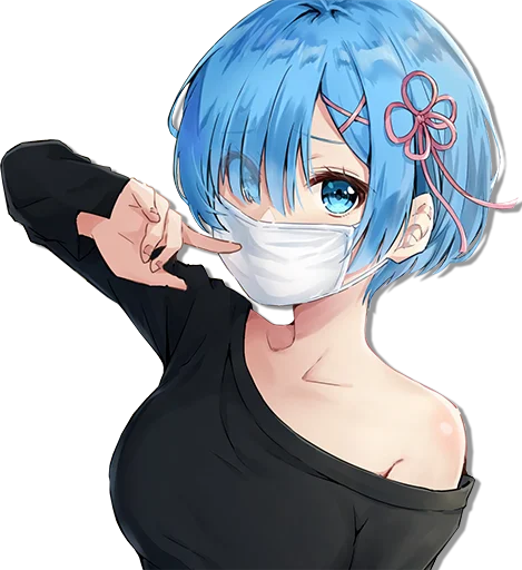 😷 Стикер «ReZero» для Telegram