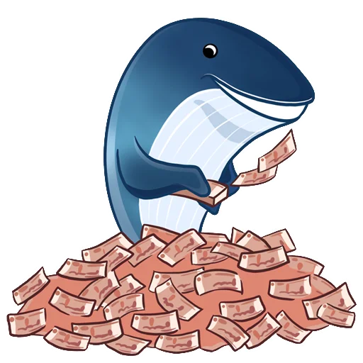 💷 Стикер «Богатый Кит» для Telegram