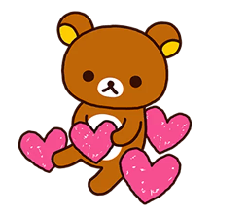 Стикерпак Rilakkuma Relaxing Days для Telegram — скачать